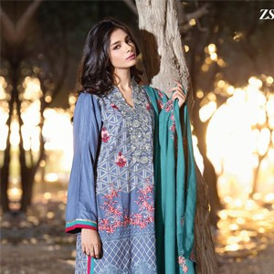 Areeba Saleem Embroidered Peach Leather - AS05