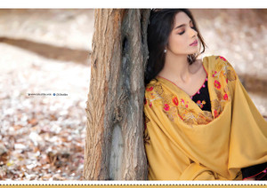 Areeba Saleem Embroidered Peach Leather - AS07