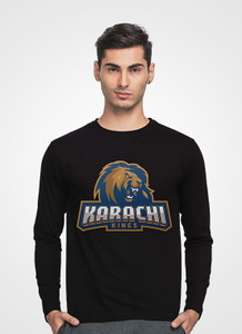 Karachi Kings Full Sleeve V-Neck T-Shirt by Tee Tall