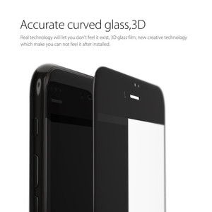 Ensida 3D Curved Fit HD 9H Tempered Glass Screen Protector iPhone 8/iPhone 7 Plus/6S Plus/6 Plus - Black