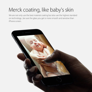 Ensida 3D Curved Fit HD 9H Tempered Glass Screen Protector iPhone 8 Plus/iPhone 7 Plus/6S Plus/6 Plus - White