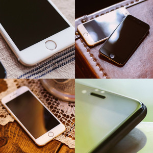 Ensida 3D Curved Fit HD 9H Tempered Glass Screen Protector iPhone 8 Plus/iPhone 7 Plus/6S Plus/6 Plus - White