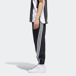 Fifth Avenue Men's Dri-Fit Wrap Tri Stripe Track Pants - Black and White