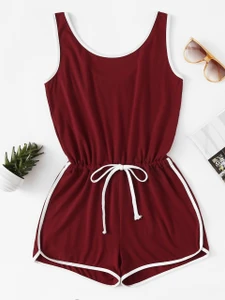 Fifth Avenue Women's ZOTT Women's Romper - Maroon