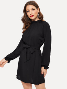 Fifth Avenue Women's Ruffle Dress Tunic UVA1065 - Black