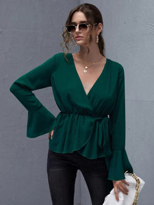 Fifth Avenue Womens Colorblock Stitched Western Top - FAWWT9