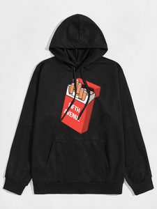 Fifth Avenue DIFT70 FA Cig Big Print Hoodie - Black