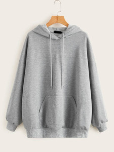 Fifth Avenue DIFT97 Back Space Print Hoodie - Grey
