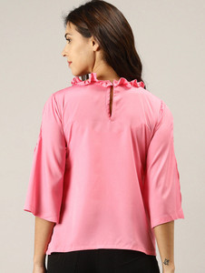 Women's Ruffle Neck Top by Groove - GRWTP11