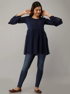 Women's Frill Sleeve Top by Groove - GRWTP15
