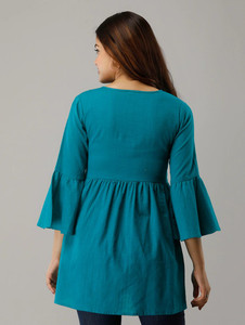 Women's Frill Sleeve Top by Groove - GRWTP16