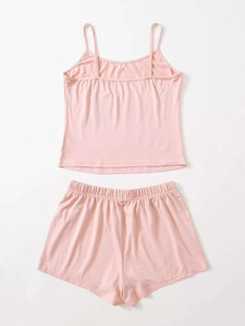 Fifth Avenue Women's WSNS22 Print Detail Top and Shorts Set