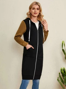 Fifth Avenue Long Zip Hooded Jacket FA21W6