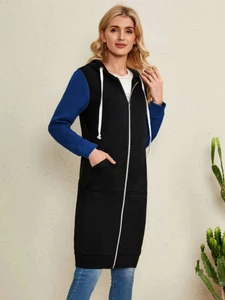 Fifth Avenue Long Zip Hooded Jacket FA21W7