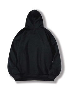 Fifth Avenue DIFT228 Vintage Print Hoodie - Black