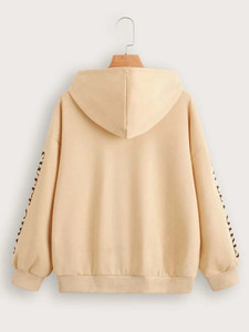 Fifth Avenue DIFT297 Babe Girl Print Hoodie - Cream