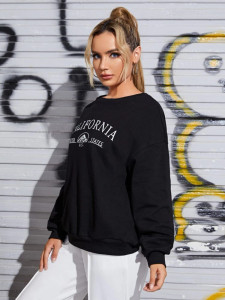 Fifth Avenue DIFT365 California Printed Sweatshirt - Black