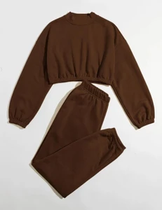 Fifth Avenue WTPS12 Mock Neck Sweatshirt and Jogger Pants Set