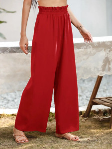 Fifth Avenue Women's Paper Bag Wide Leg Pants FAWLP4