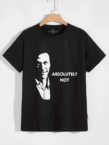 Fifth Avenue Khan Vector Absolutely Not Print T-Shirt - Black