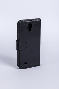 Melkco Mini Wallet Book Type Leather Case for Samsung Galaxy S4 - Black Split