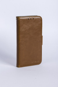Melkco Mini Wallet Book Type Leather Case for Samsung Galaxy S4 - Brown Split