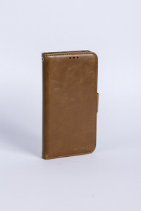 Melkco Mini Wallet Book Type Case for Samsung Galaxy S5 - Brown Leather
