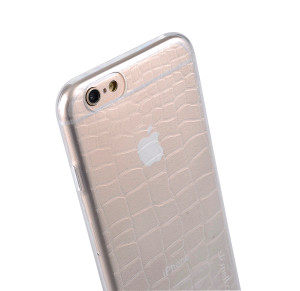 Melkco Crocodile Skin Pattern TPU for iPhone 6 / 6s 4.7" - Transparent