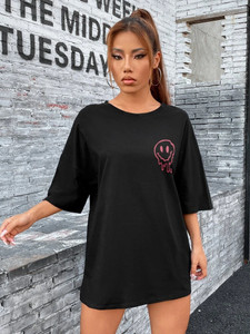 Fifth Avenue DIFT539 Loser Printed T-Shirt - Black