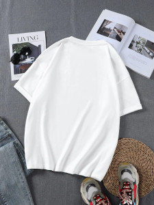 Fifth Avenue Sticker Printed MIFT81 T-Shirt - White