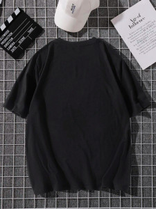 Fifth Avenue Dragon Printed MIFT83 T-Shirt - Black
