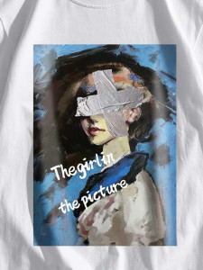 Fifth Avenue Girl In the Picture Printed MIFT98 T-Shirt - White