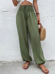 Fifth Avenue Women's Shirred Waist Cuffed Ankle Pants FAWLP33