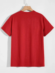 Fifth Avenue Dracula Text Printed MIFT140 T-Shirt - Red