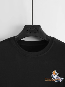Fifth Avenue Space Astronaut Printed MIFT149 T-Shirt - Black