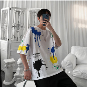 Fifth Avenue Paint Splatter Printed MIFT153 T-Shirt - White