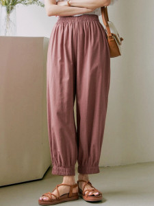 Fifth Avenue Women's Elastic Ankle Detail Pants FAWLP64
