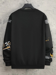Fifth Avenue Mens Printed Sweatshirt MIFT260 - Black