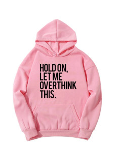 Fifth Avenue DIFT713 Let Me Overthink Hoodie - Pink