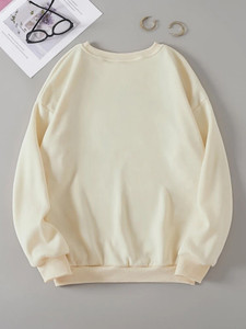 Fifth Avenue DIFT722 Brooklyn Printed Sweatshirt - Cream