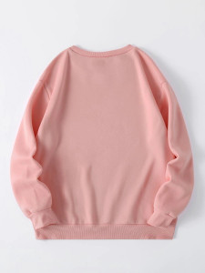 Fifth Avenue DIFT763 Figure Printed Sweatshirt - Pink