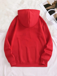 Fifth Avenue DIFT768 Panda Print Hoodie - Red