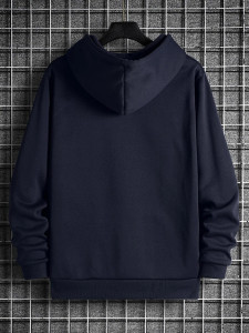 Fifth Avenue Printed Hoodie MIFT314 - Navy Blue