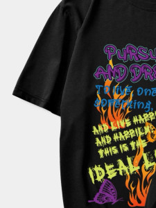 Mens Summer Printed Co Ord Set by Fifth Avenue MSFACSS25 - Black