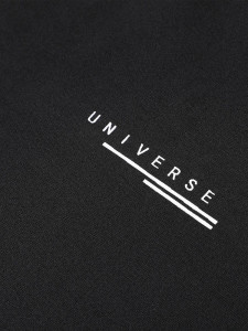 Fifth Avenue Text Floral Printed MIFT390 T-Shirt - Black