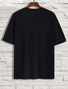 Nine Zero Stickers Printed NZMT1 T-Shirt - Black