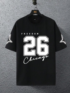 Nine Zero Chicago 26 Printed NZMT7 T-Shirt - Black