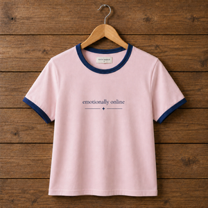 Fifth Avenue Women's FAWTS263 Crop Ringer T-Shirt