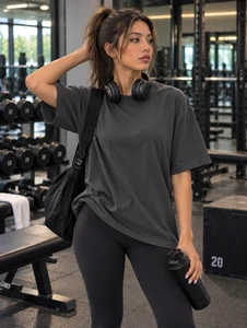 Fifth Avenue DONST Oversized Womens T-Shirt - Charcoal