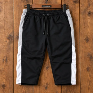 Fifth Avenue Mens FAM34SH2 Plain 3/4th Shorts